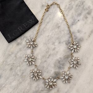 EUC JCrew Statement‎ Flower Necklace